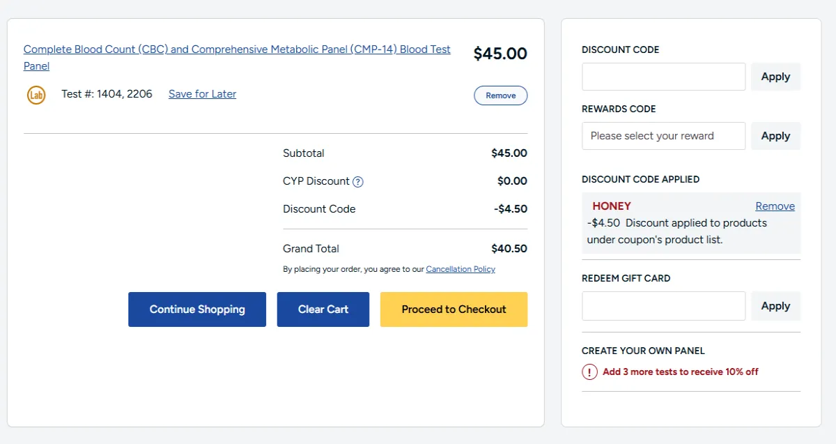 Coupon proof Honey10