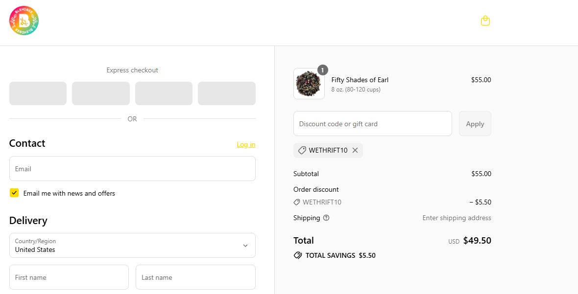 Coupon proof WETHRIFT10