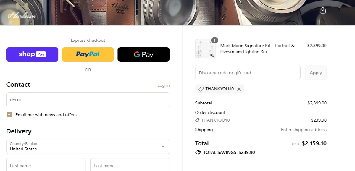 Coupon proof THANKYOU10