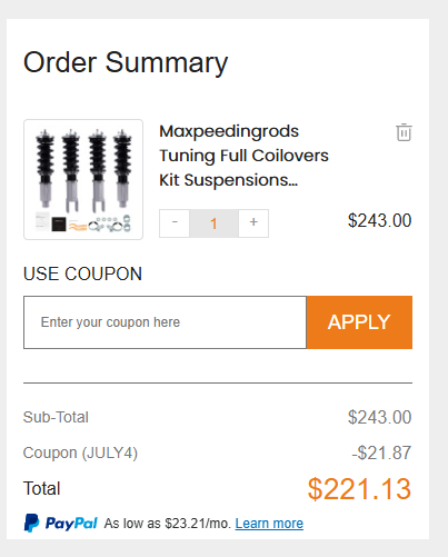 Coupon proof JULY4