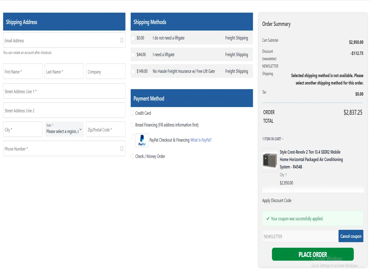 Coupon proof NEWSLETTER