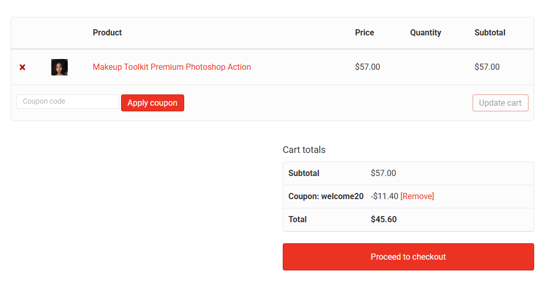Coupon proof welcome20