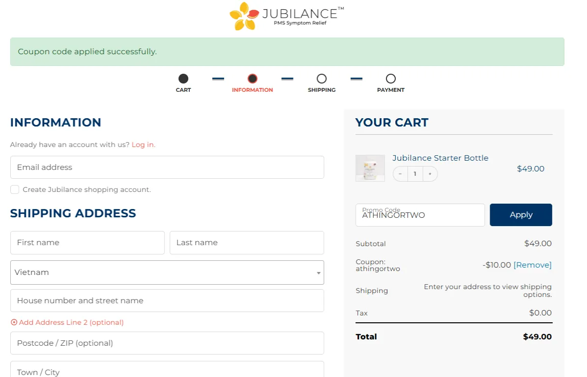 Coupon proof athingortwo