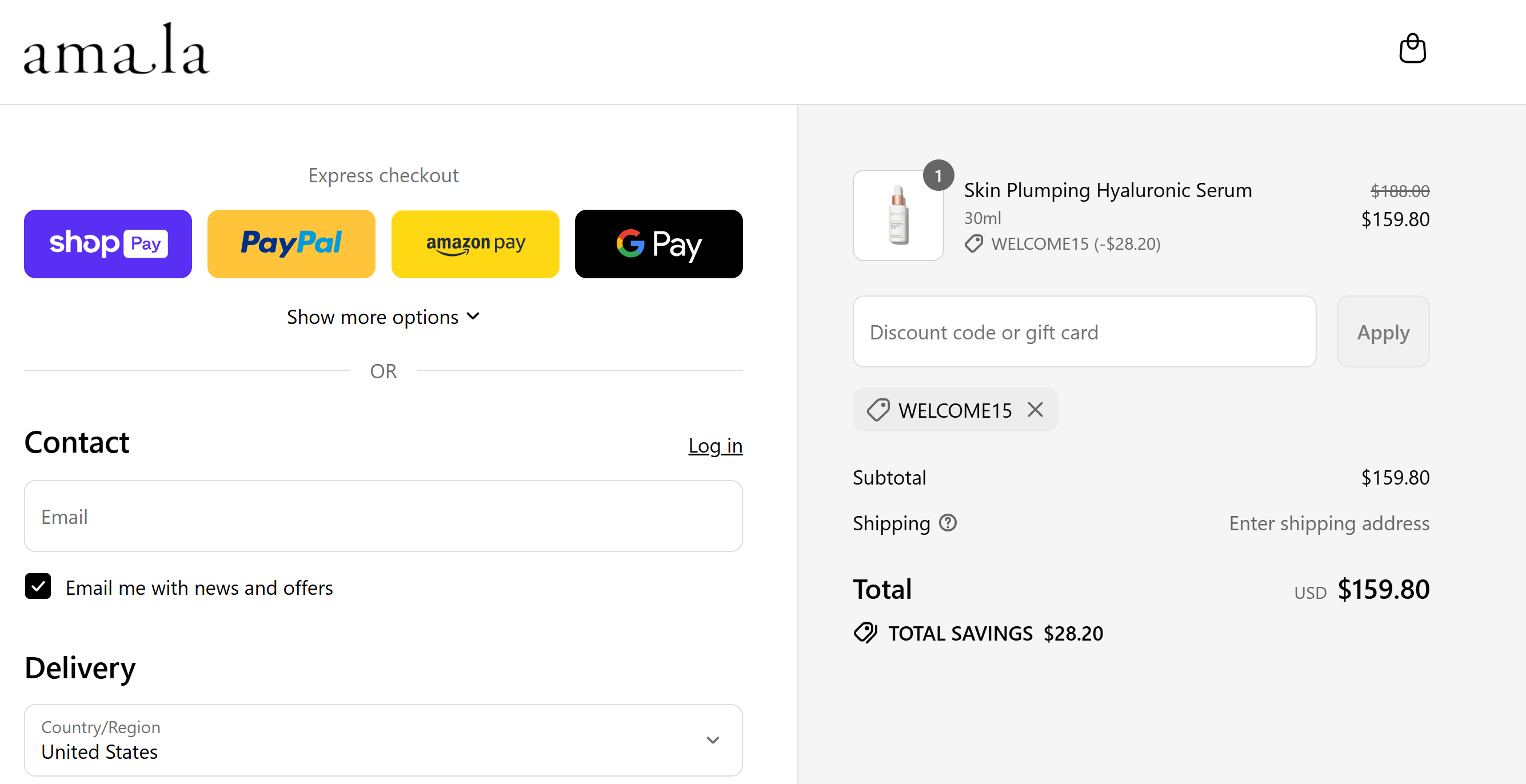 Coupon proof WELCOME15