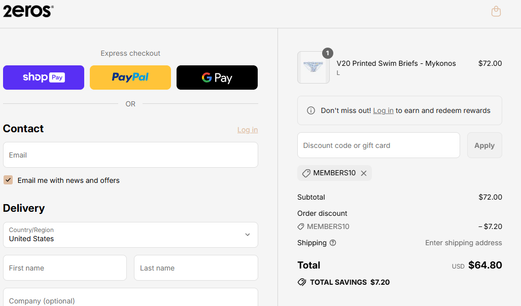 Coupon proof MEMBERS10