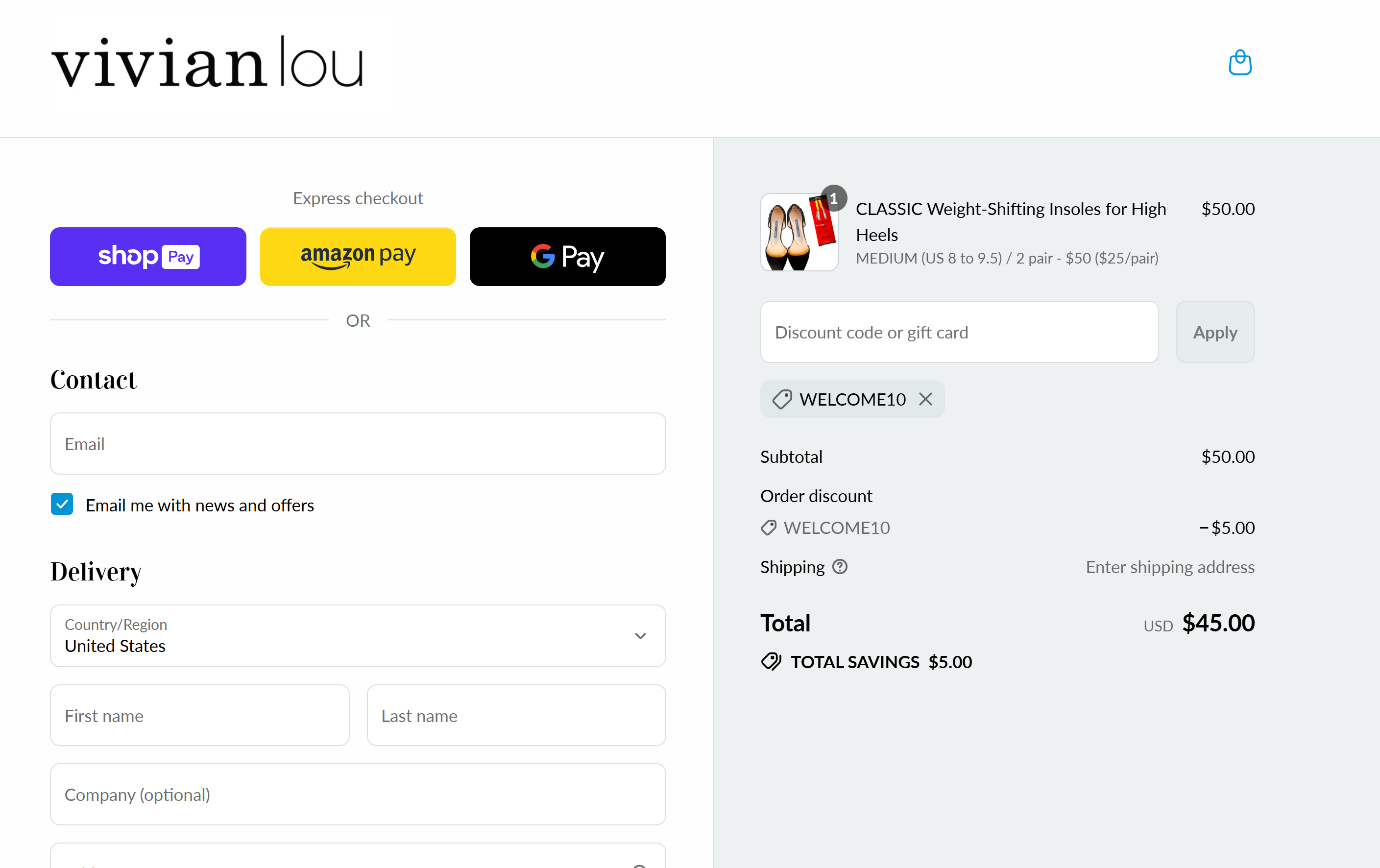 Coupon proof WELCOME10
