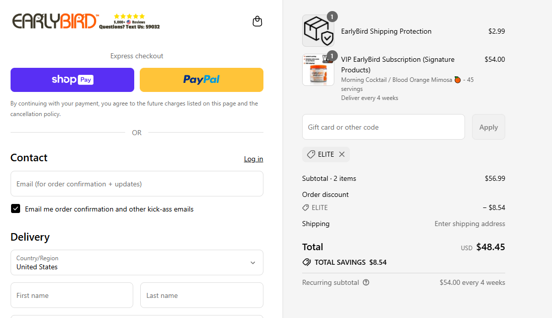 Coupon proof ELITE