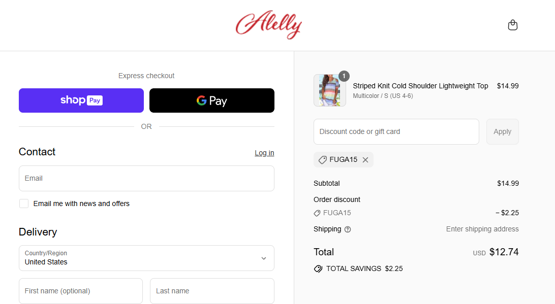 Coupon proof FUGA15