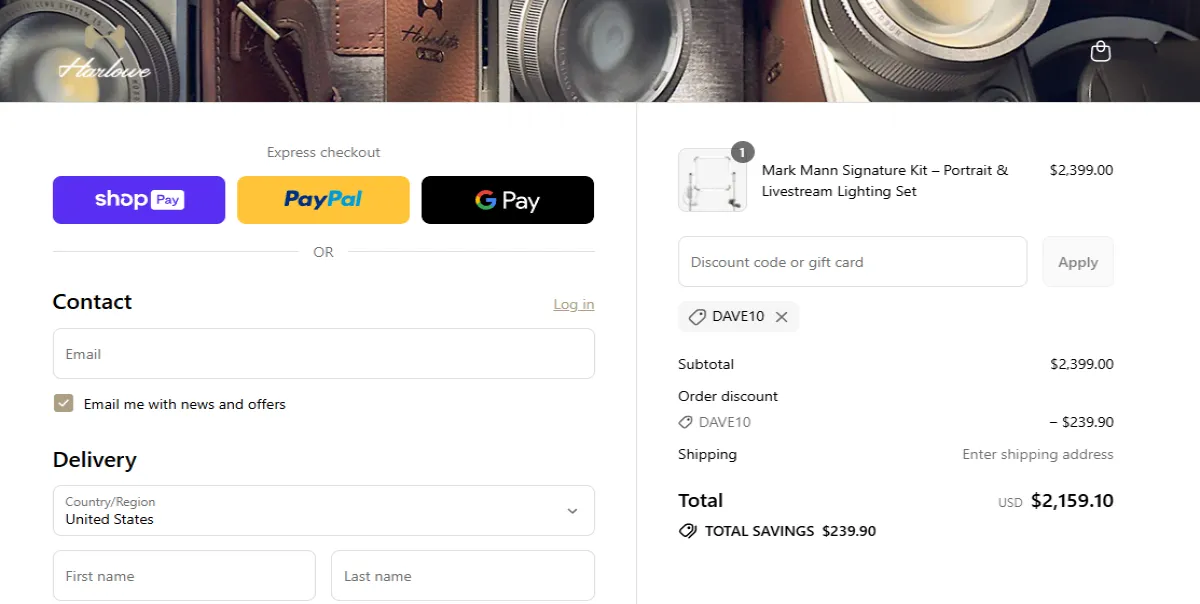 Coupon proof DAVE10