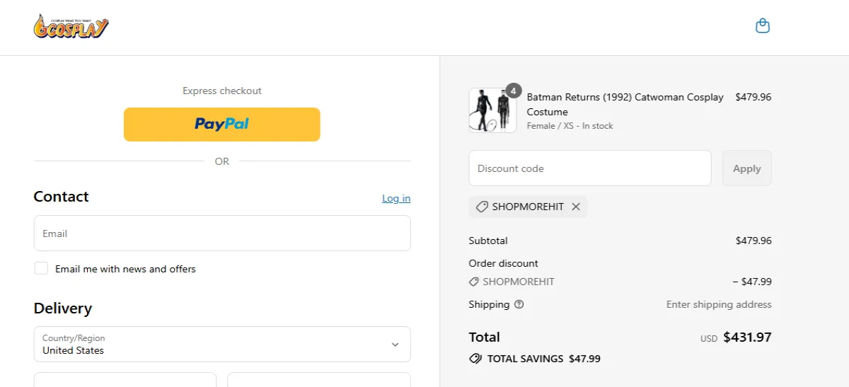 Coupon proof SHOPMOREHIT