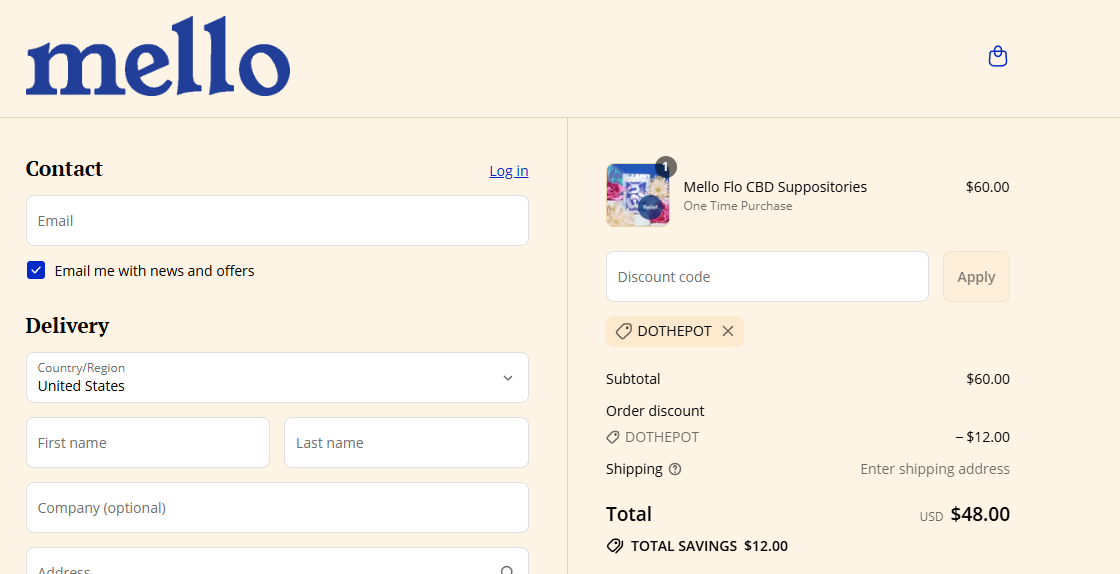 Coupon proof DOTHEPOT