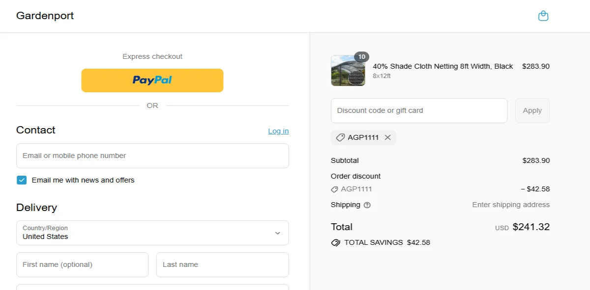 Coupon proof AGP1111