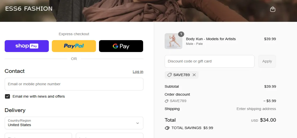 Coupon proof SAVE789