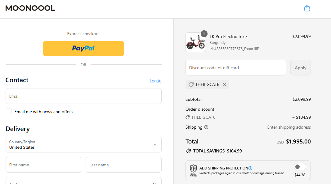Coupon proof THEBIGCAT6