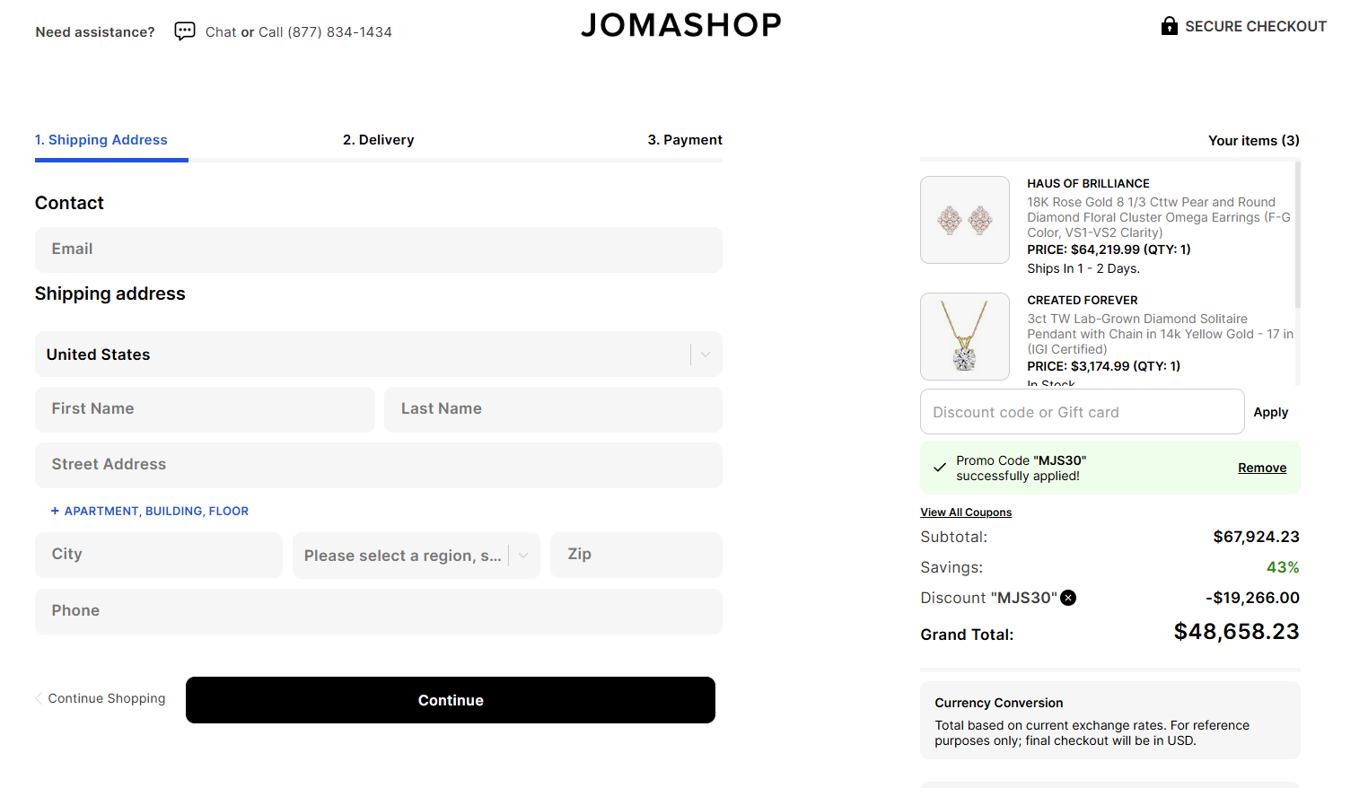 Coupon proof MJS30