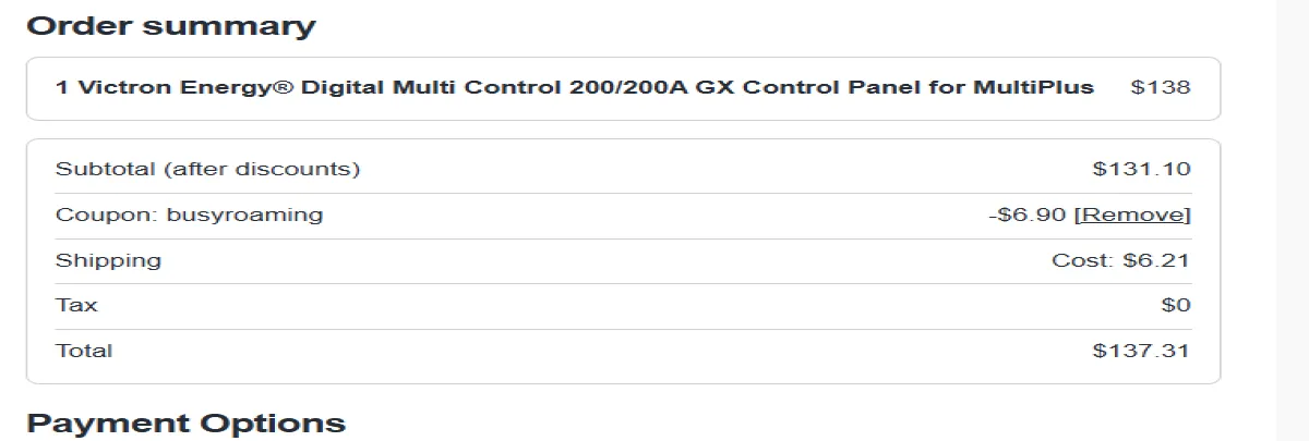 Coupon proof busyroaming