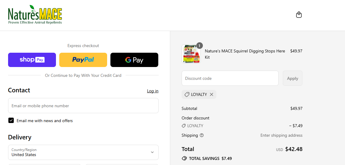 Coupon proof LOYALTY