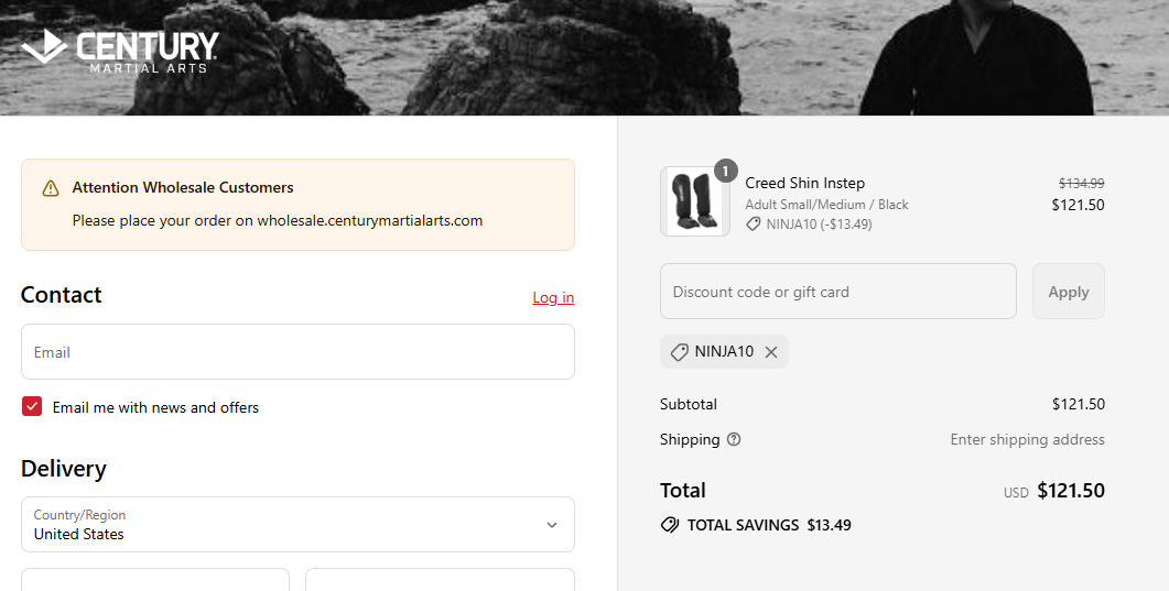 Coupon proof NINJA10