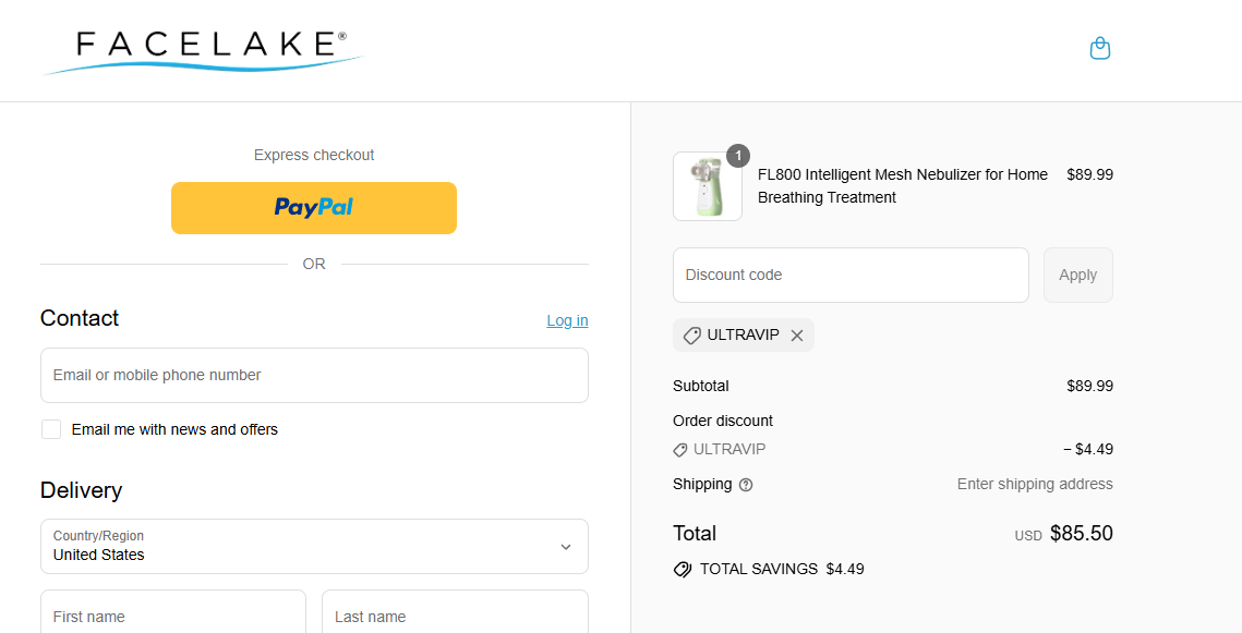 Coupon proof ULTRAVIP