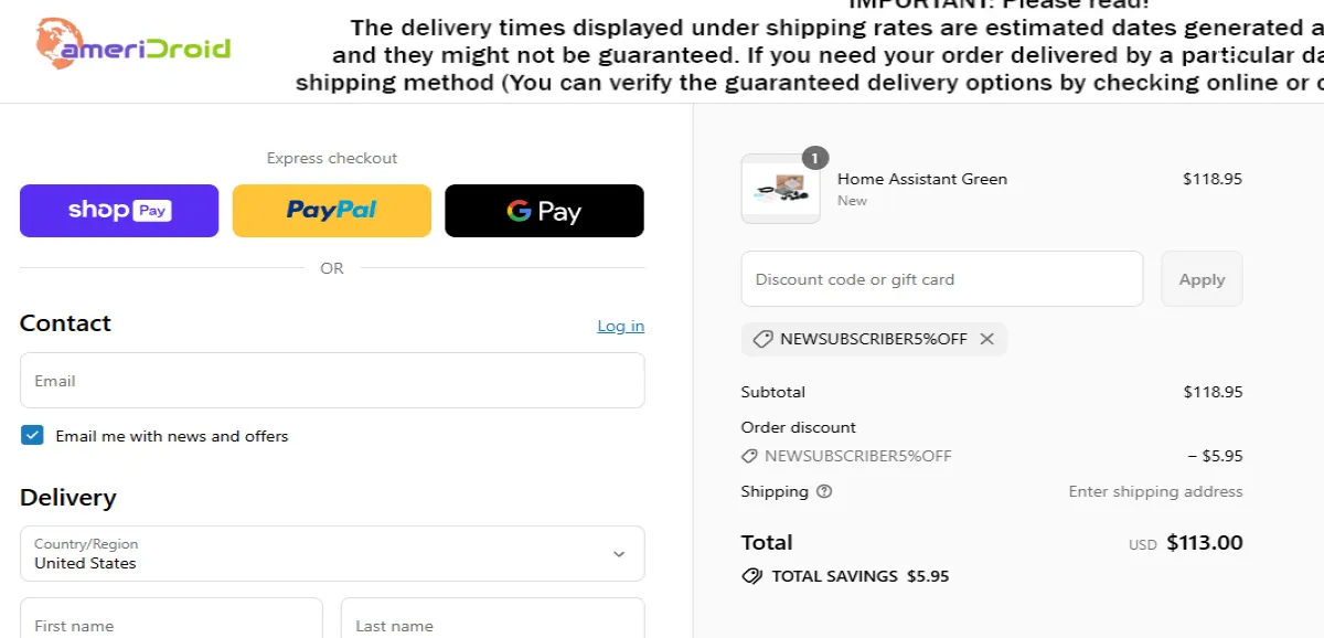 Coupon proof NEWSUBSCRIBER5%OFF