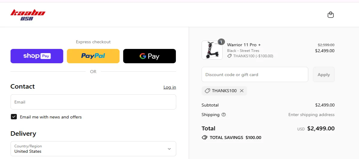 Coupon proof THANKS100