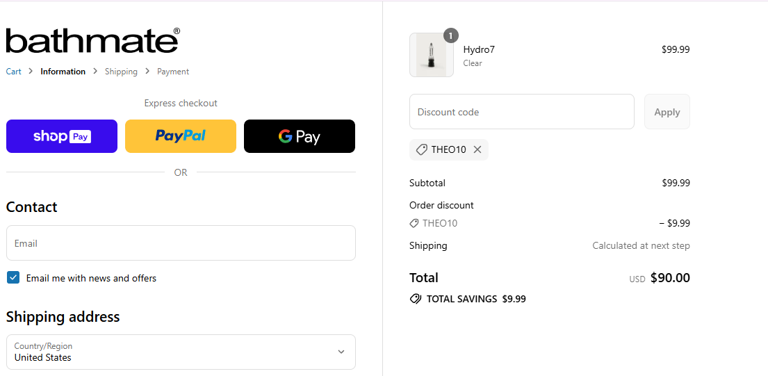 Coupon proof THEO10