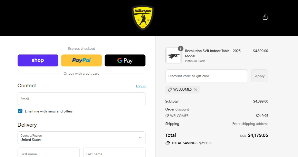 Coupon proof WELCOME5