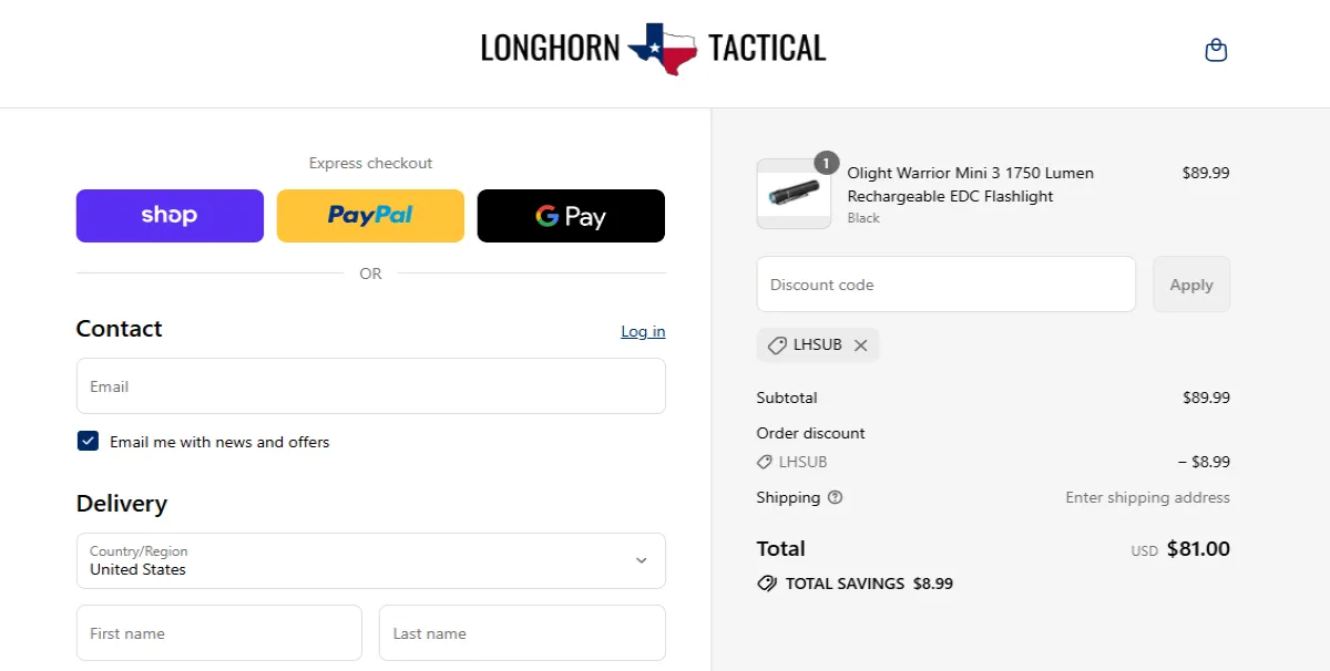 Coupon proof LHSUB