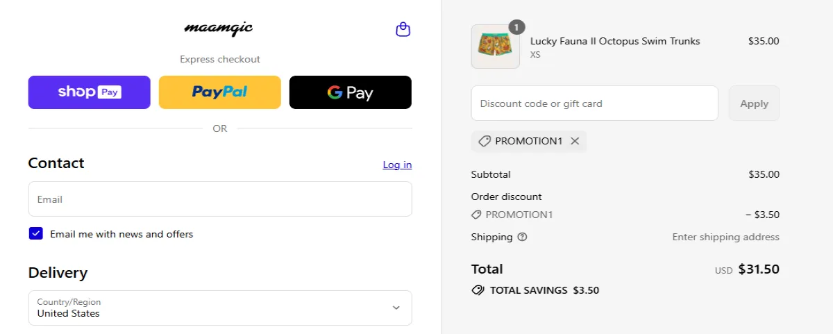 Coupon proof PROMOTION1