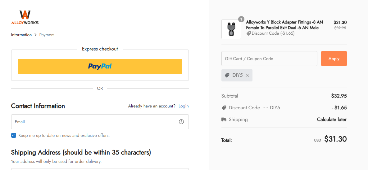 Coupon proof diy5