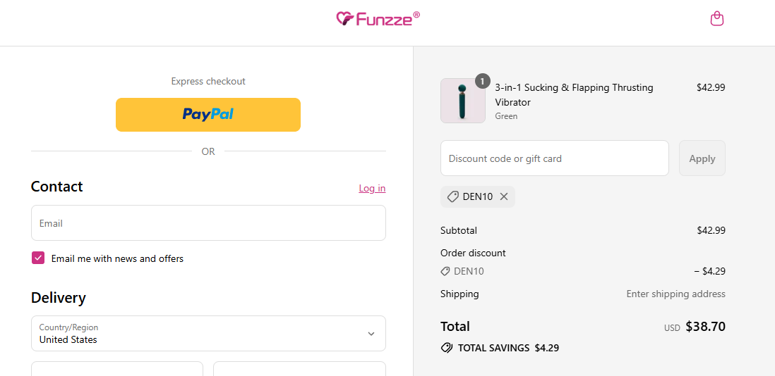 Coupon proof DEN10