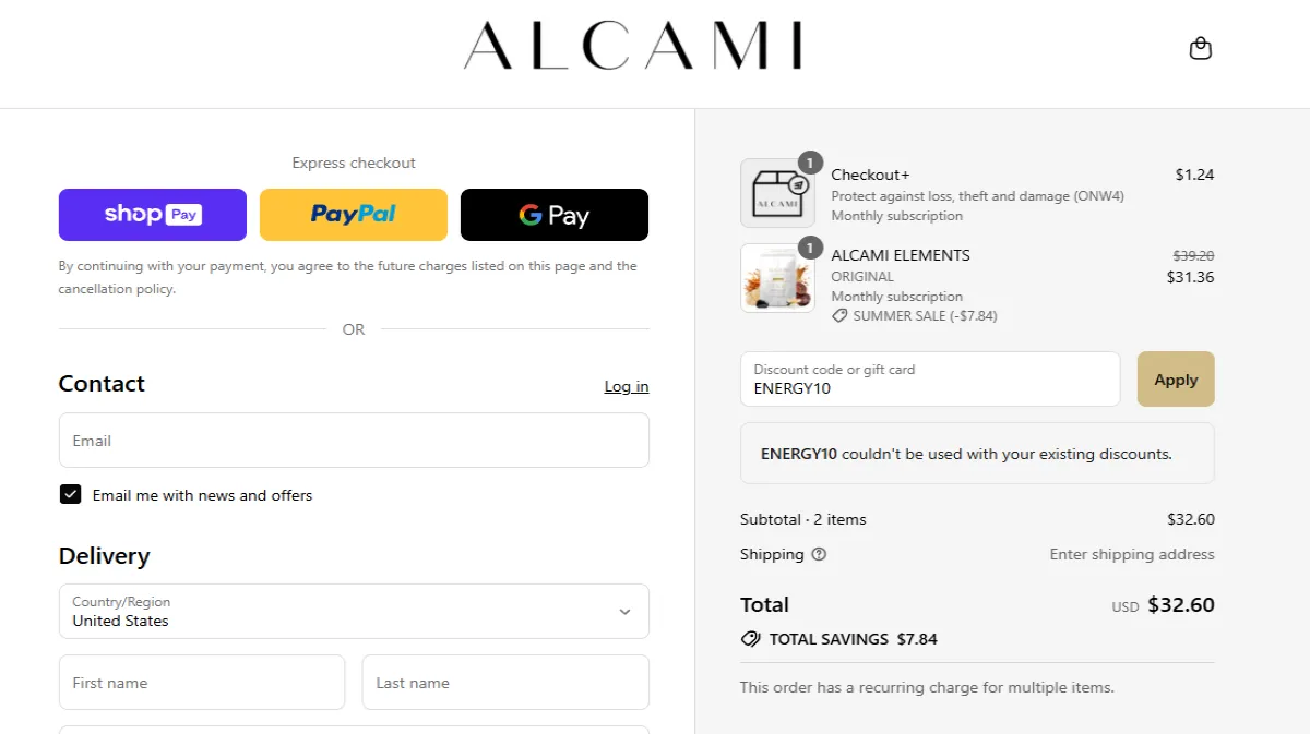 Coupon proof ENERGY10