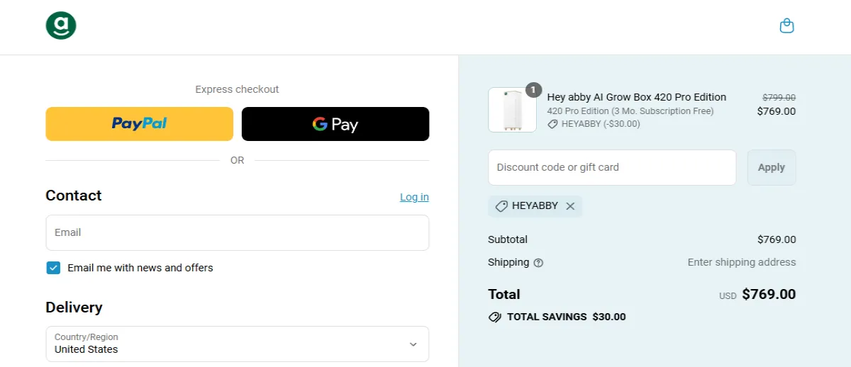 Coupon proof HEYABBY