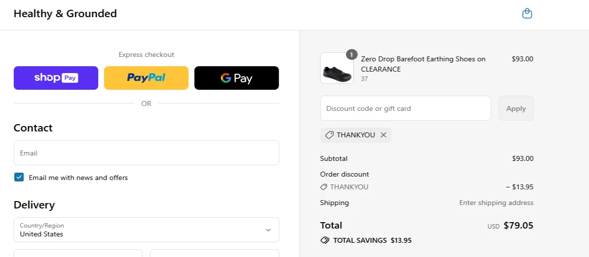 Coupon proof THANKYOU