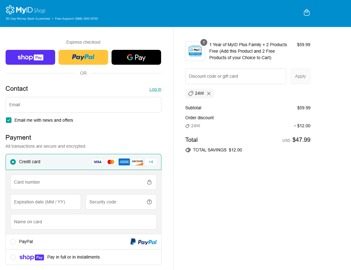 Coupon proof 24W