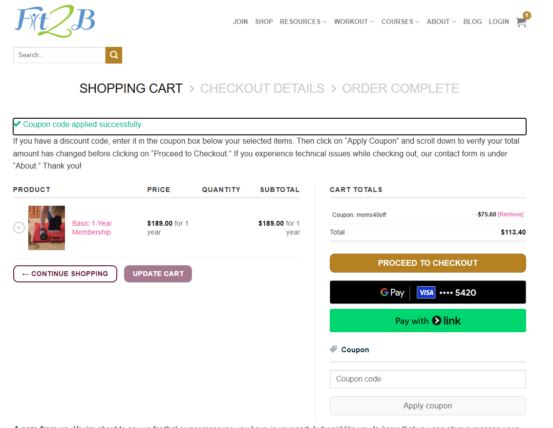 Coupon proof moms40off