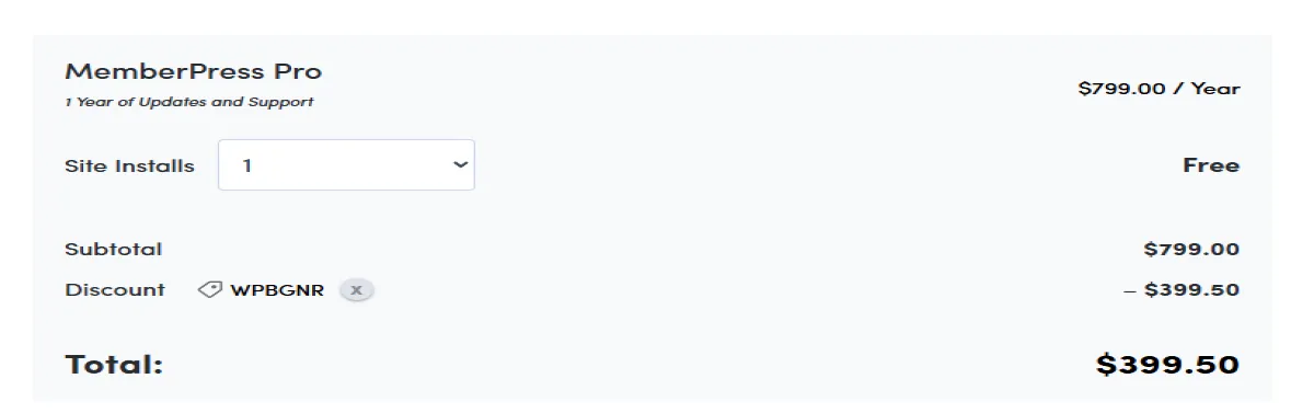 Coupon proof WPBGNR