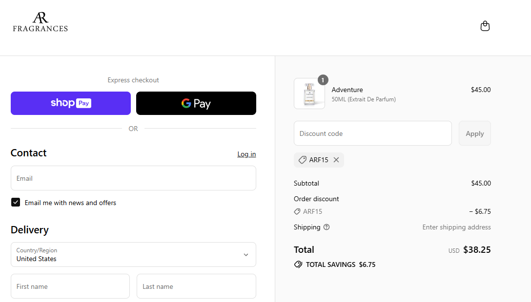 Coupon proof ARF15
