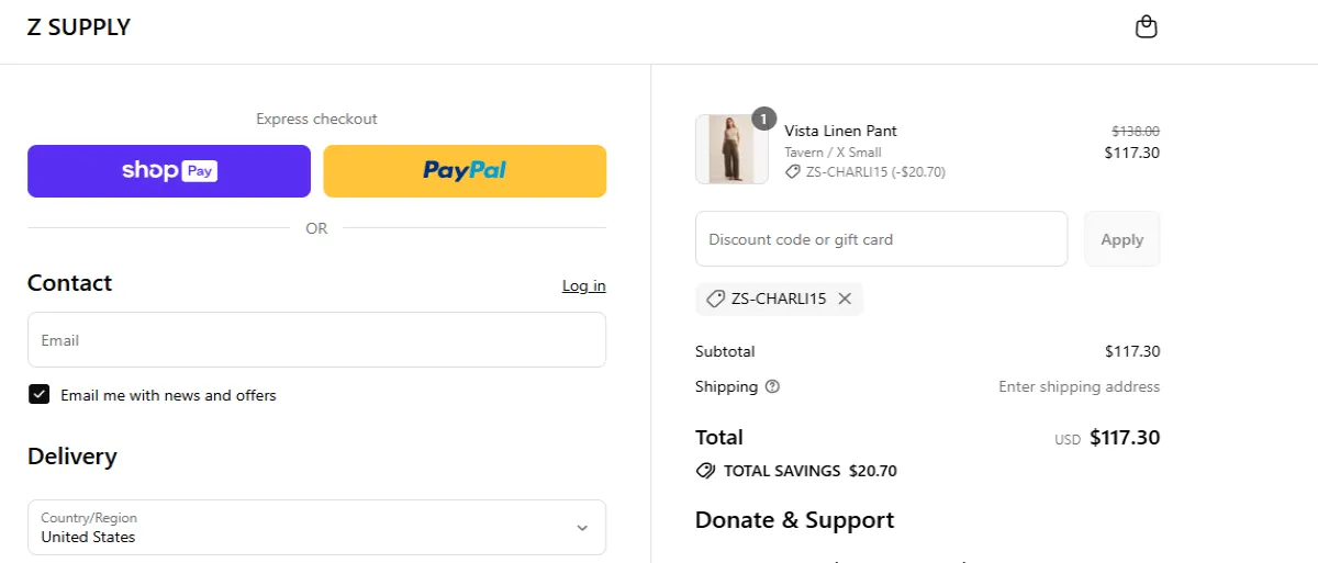 Coupon proof ZS-CHARLI15