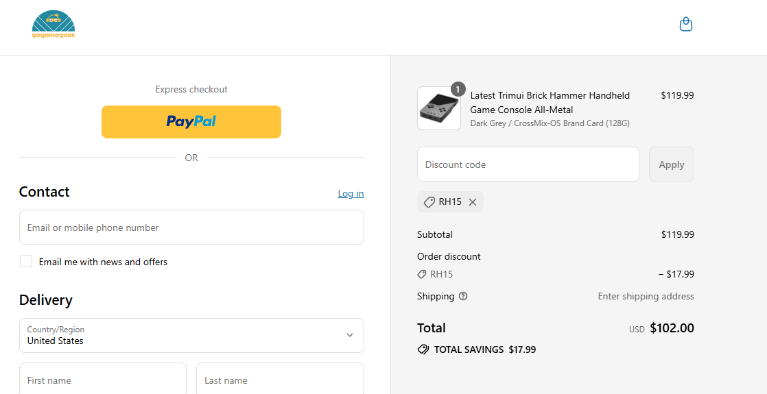 Coupon proof RH15
