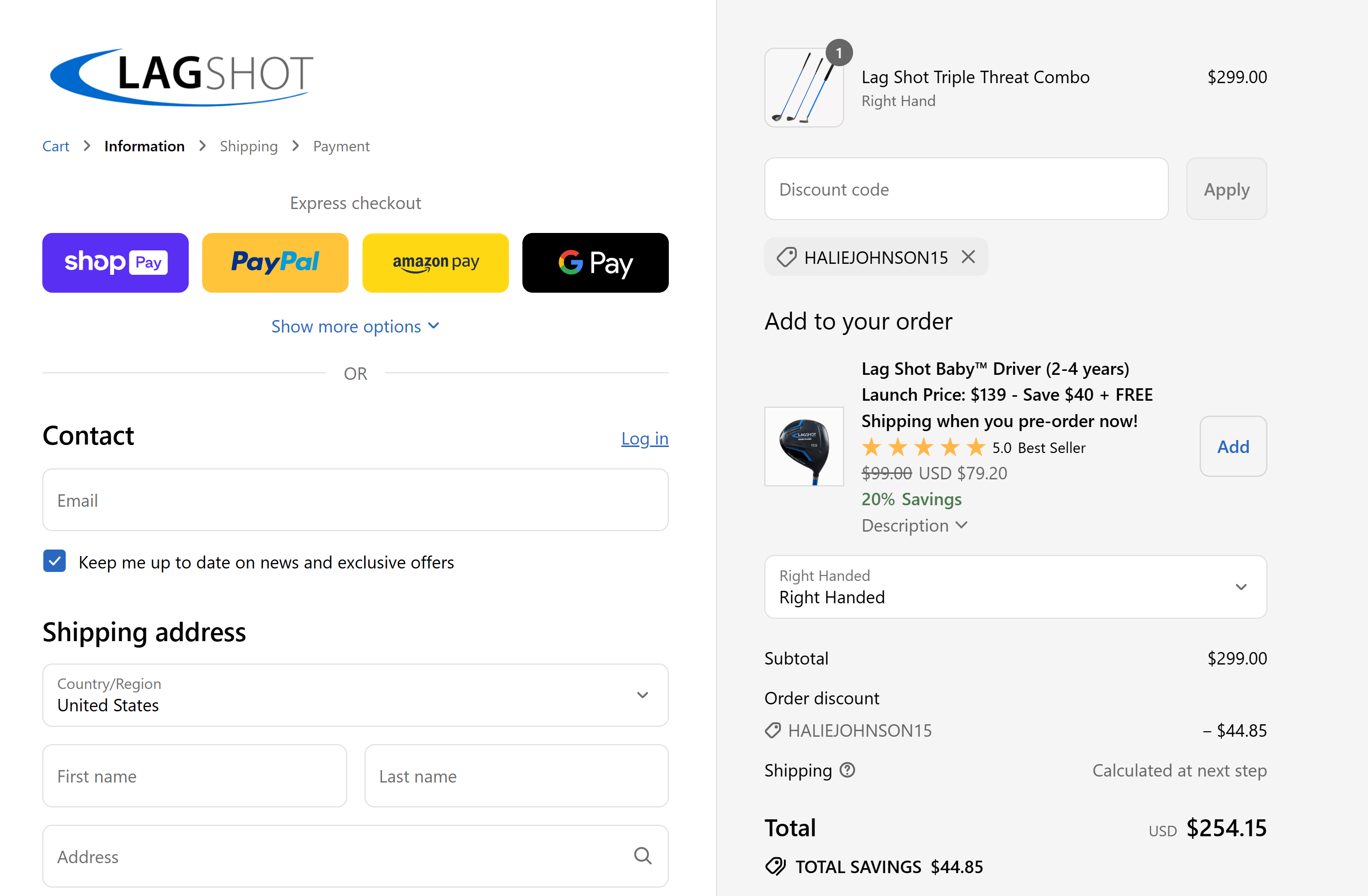 Coupon proof HALIEJOHNSON15