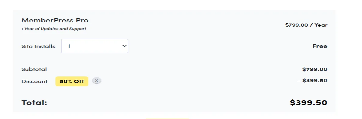 Coupon proof WELCOME