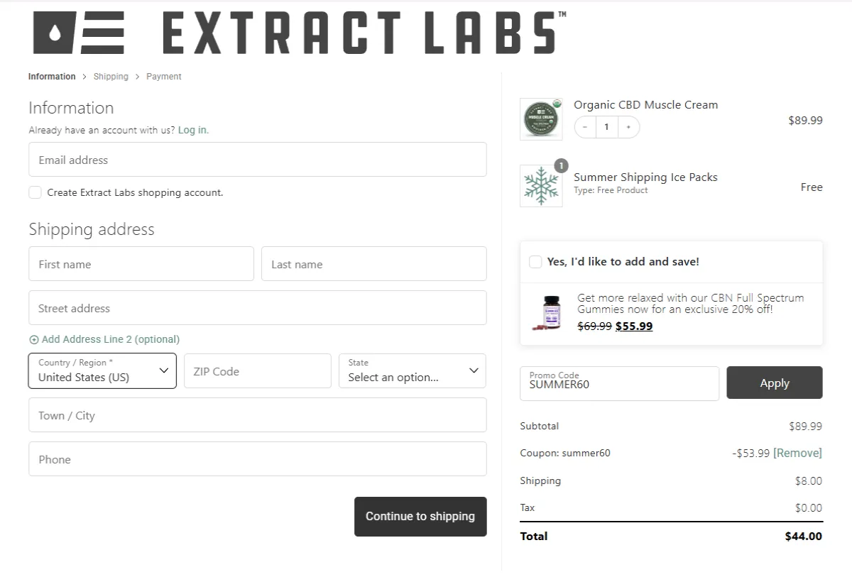 Coupon proof SUMMER60