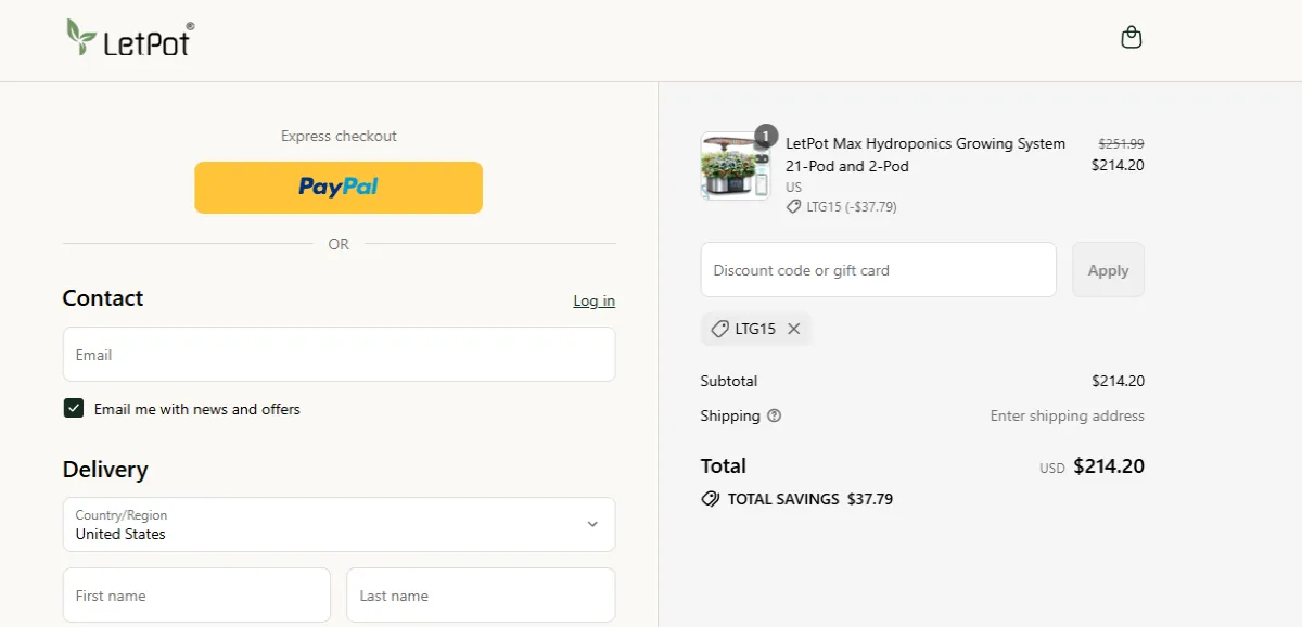 Coupon proof LTG15