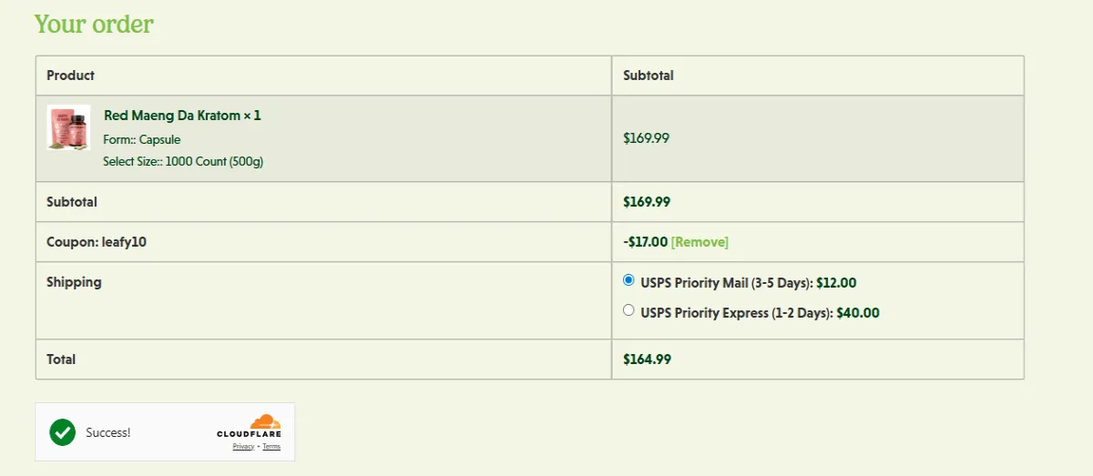 Coupon proof leafy10