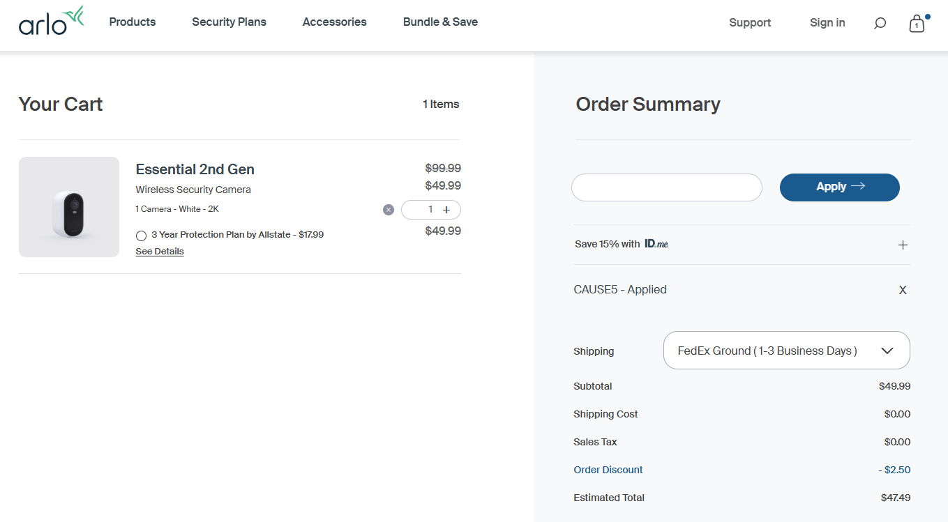 Coupon proof CAUSE5