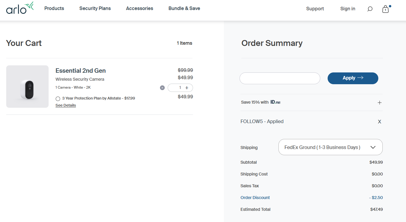 Coupon proof FOLLOW5