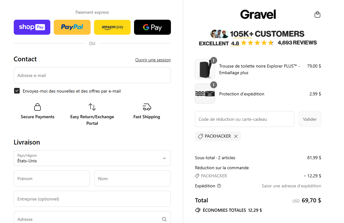 Coupon proof PACKHACKER
