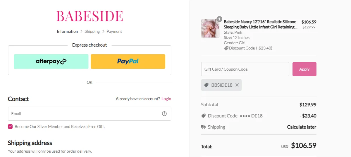 Coupon proof BBSIDE18