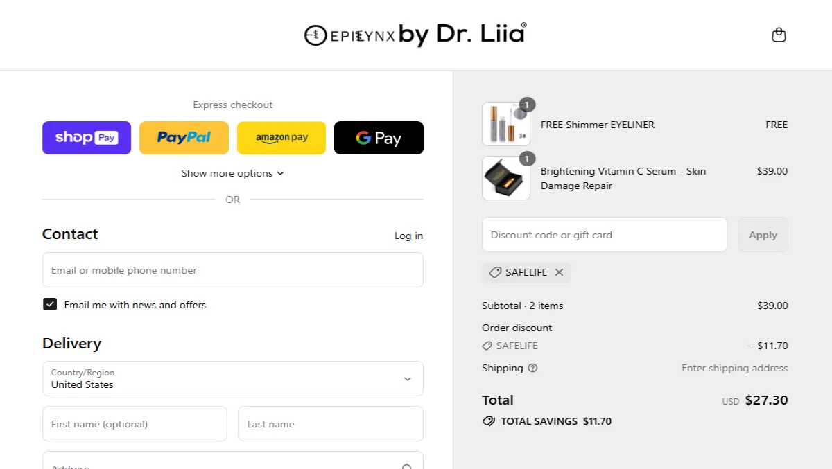 Coupon proof SAFELIFE